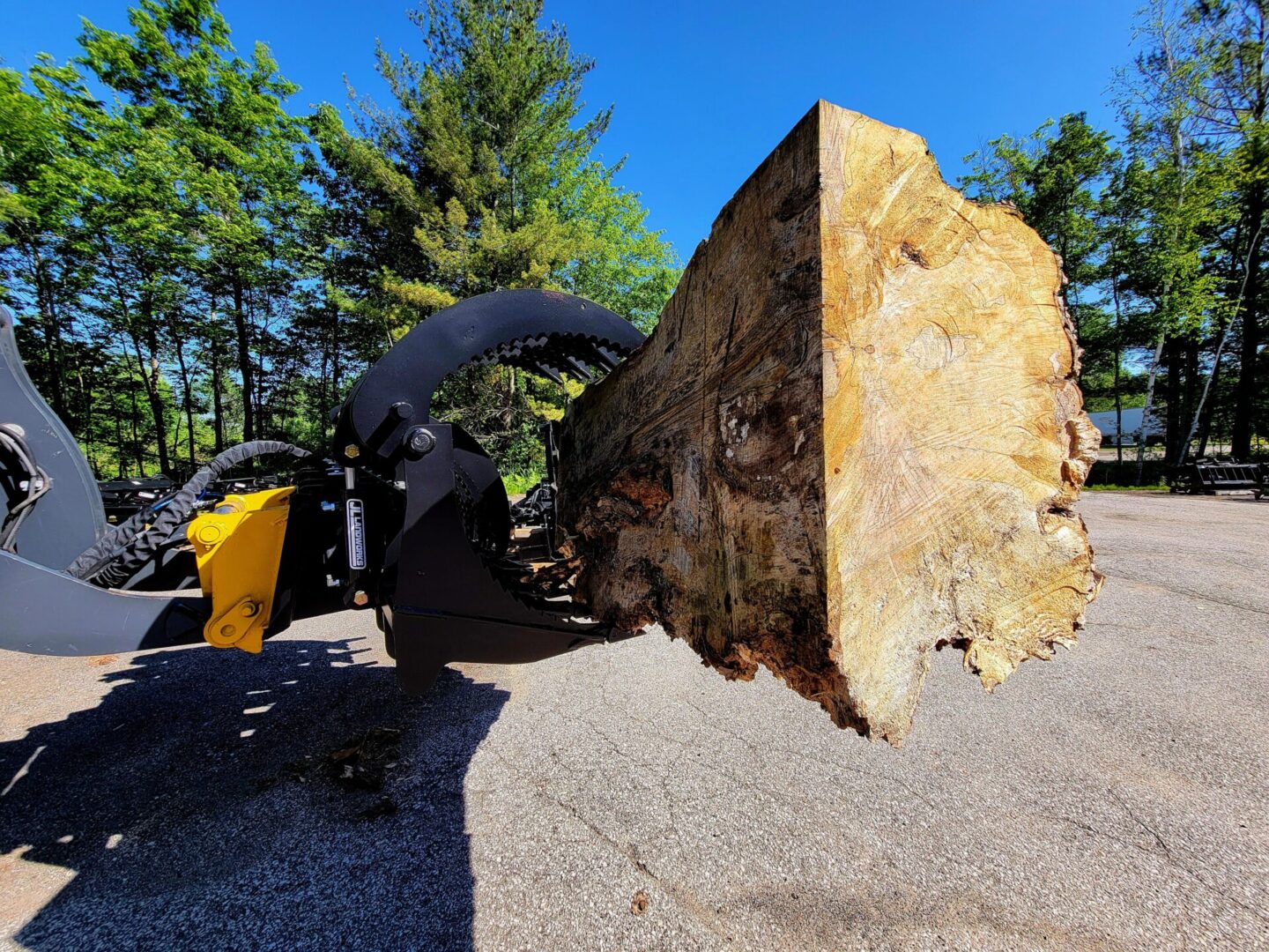 A large rock that is on the ground