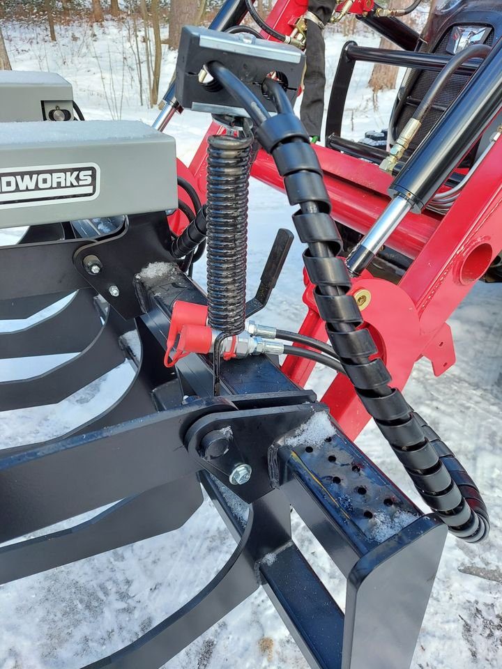 A close up of the power tool holder on a machine